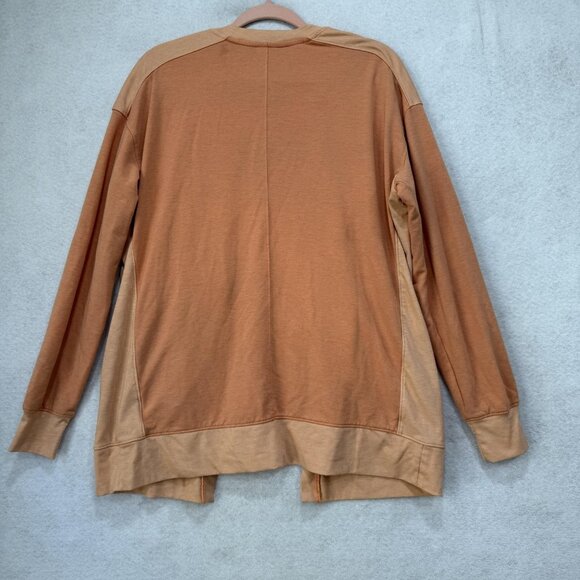 The North Face Sweater Womens Medium Orange Open Front Cardigan Pockets NF0A82Q1 - Picture 7 of 13